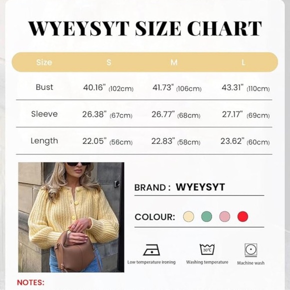 Yellow fall woman's soft knit sweater - Picture 4 of 8